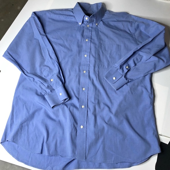 Burberry Blue Men Sz 17.5 33 XL Button Down Shirt - Picture 1 of 5